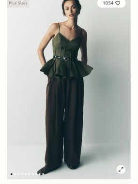 Maeve Pleated Trousers | Brown